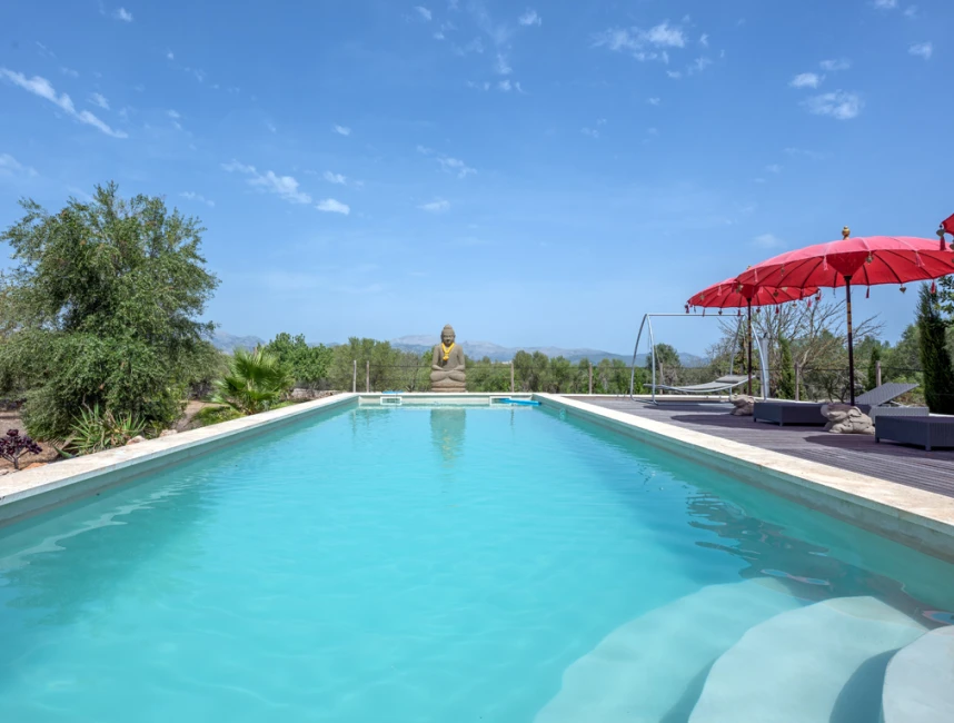Maison de campagne exceptionnelle avec vue et piscine à Llubi-16
