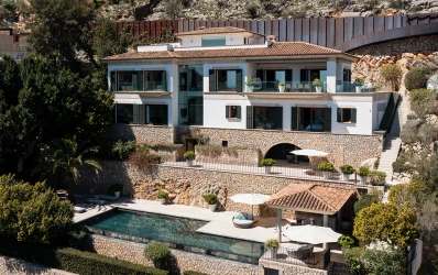 Luxe villa met uitzicht op de baai van Palma