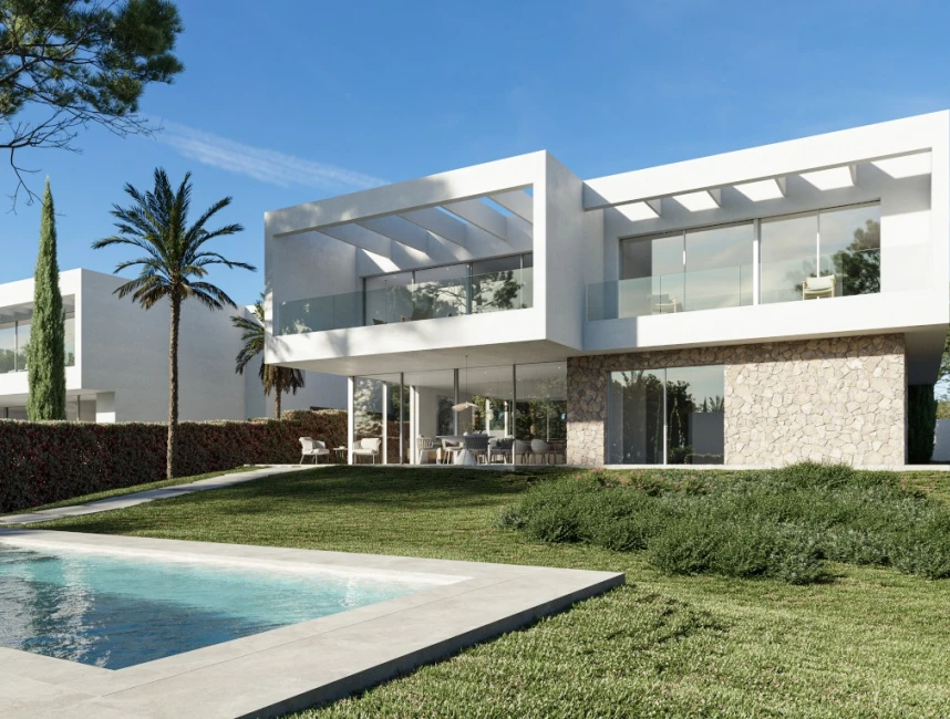 High quality new build villa with sea views-1