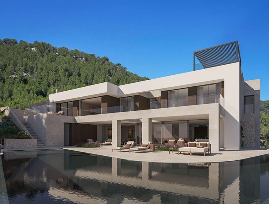 Einmalige Villa mit Meerblick im Bau in Son Vida-1