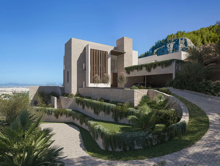 Exceptional sea-view villa now under construction in Son Vida-19