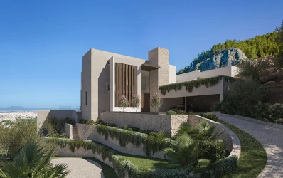 Uitzonderlijke villa met zeezicht nu in aanbouw in Son Villa