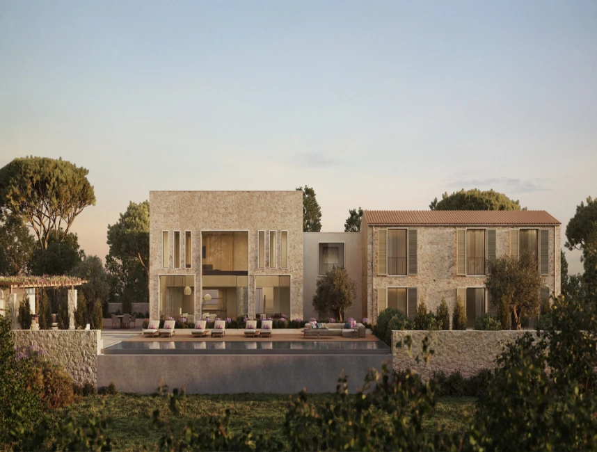 Nieuwbouw villa met adembenemend uitzicht tussen Santanyi en Es Llombards-10