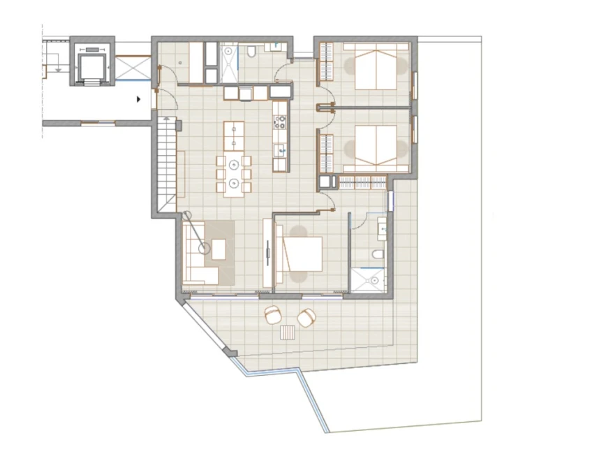 Can Estadé: Nieuwbouw gelijkvloers appartement met privétuin vlakbij het strand-12