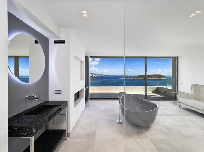 Moderne villa aan zee met privétoegang tot de zee-8