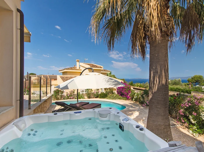Villa mediterranea con splendida vista sul mare a Bahia Azul-14
