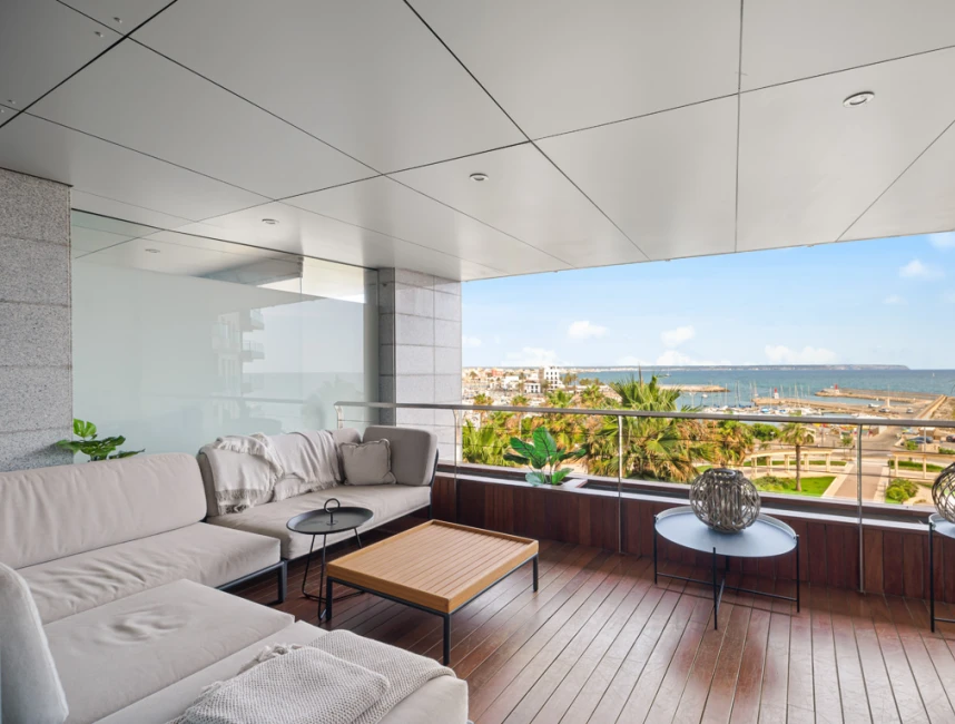 Appartamento di lusso con terrazza vista mare a Portixol-1