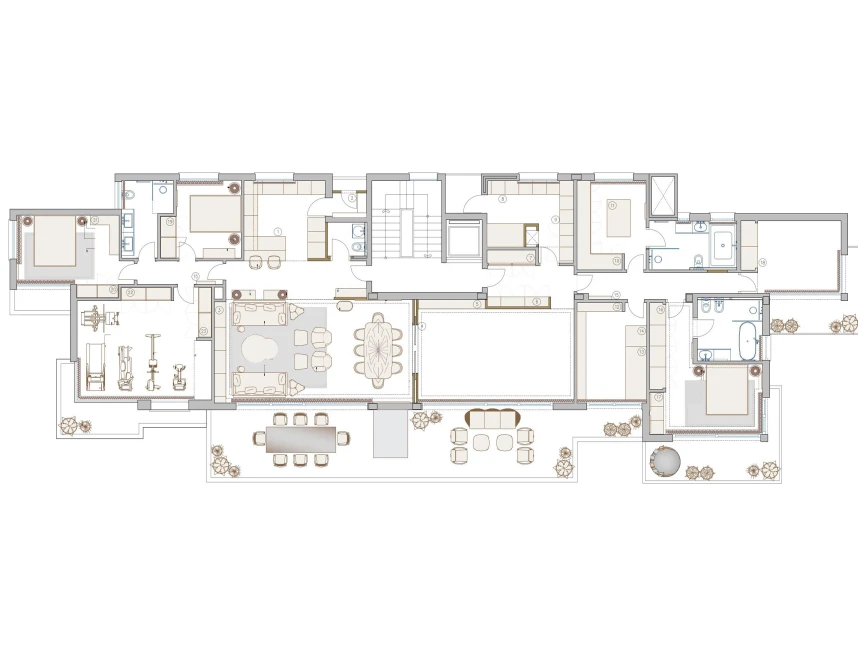 Atemberaubendes Luxus-Apartment mit Meerblick-24