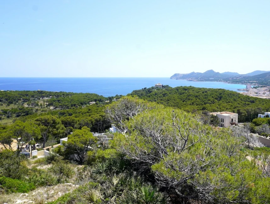 Bouwperceel met zee- en panoramisch uitzicht in Els Pelats, Cala Ratjada-1