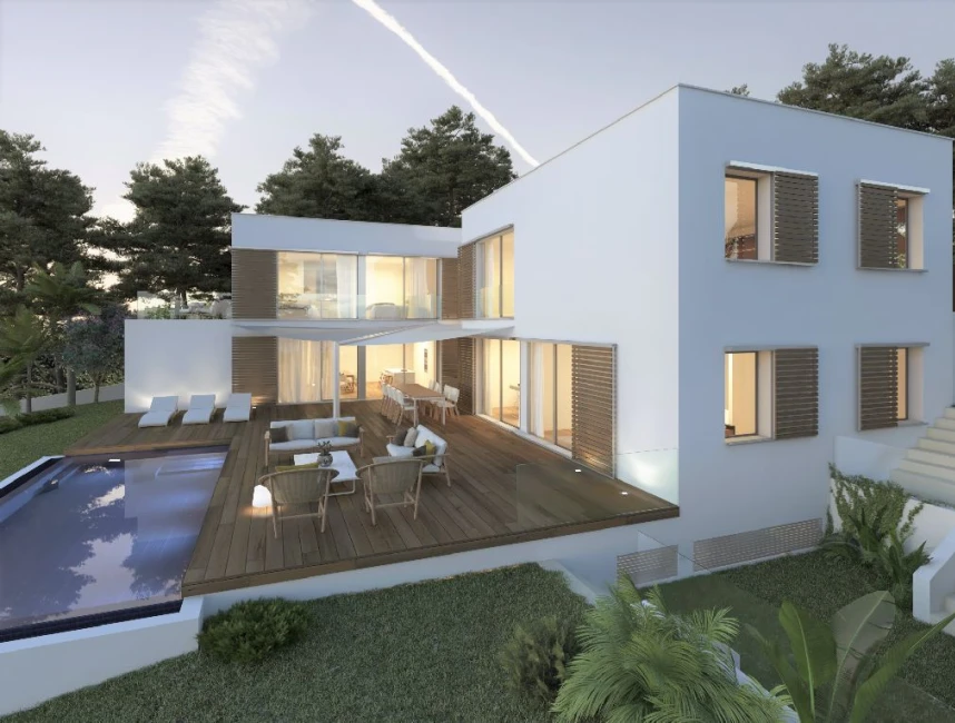 Plot with building project of a modern villa in Font de sa Cala-2