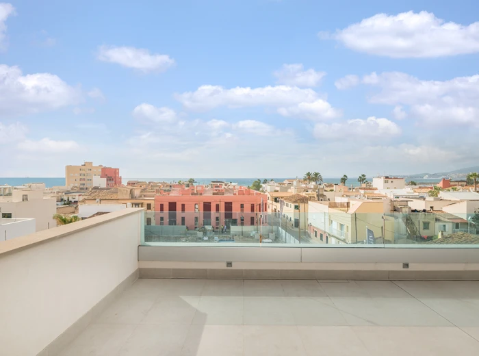 Modern lägenhet med terrass och havsutsikt i Portixol - Mallorca-8
