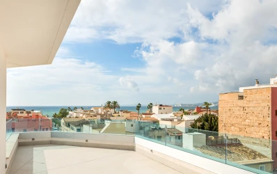 Modern appartement met terras en uitzicht op zee in Portixol - Mallorca