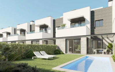 Nuova casa moderna con piscina