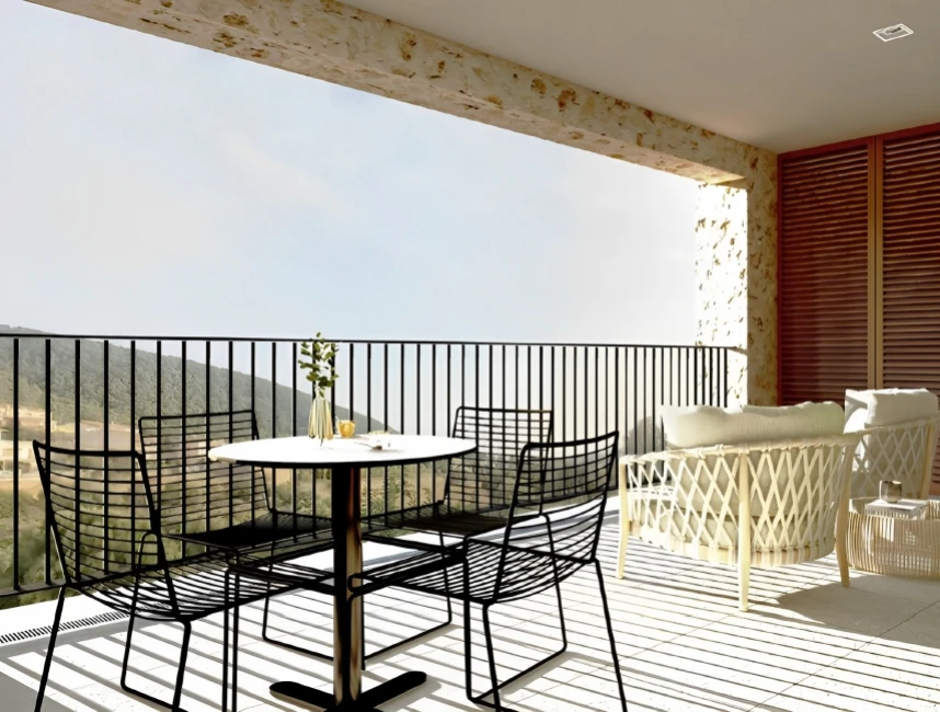 Obra nova: Apartament de tres dormitoris amb jardí a Bunyola-10