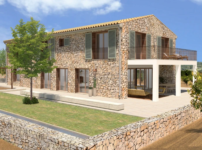 Projekt budowlany luksusowego wiejskiego domu z basenem - Alcudia-4