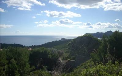 plot of land with stunning sea view in Cala Ratjada