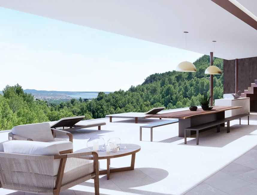 Uitstekende nieuw gebouwde villa met zeezicht in Son Vida, Palma de Mallorca-3