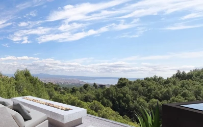 Uitstekende nieuw gebouwde villa met zeezicht in Son Vida, Palma de Mallorca