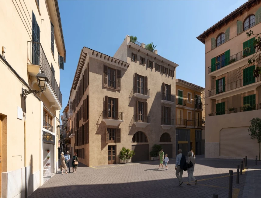 Une vie moderne dans une ambiance historique : Projet de rénovation unique avec licence dans la vieille ville - Palma de Majorque-1