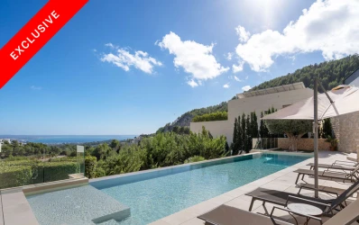 Modern villa i Son Vida med havsutsikt, Palma de Mallorca