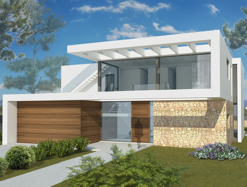 New Modern Villa with sea views-3
