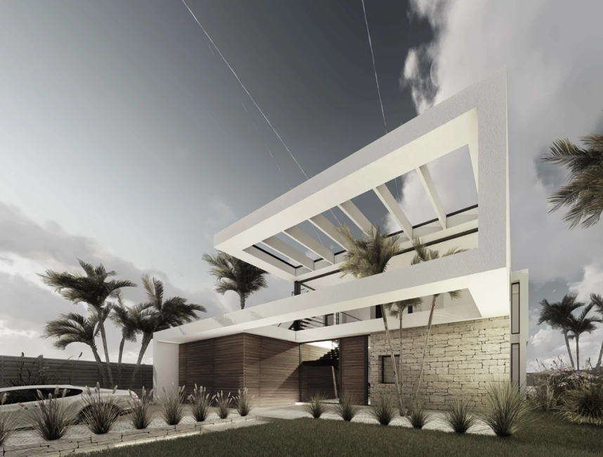 New Modern Villa with sea views-10