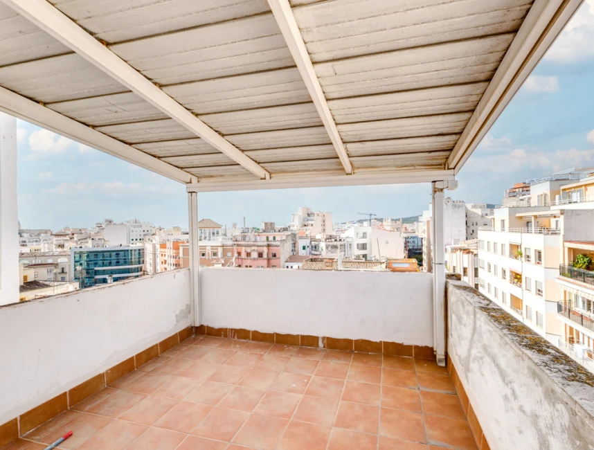 Rymlig, ljus lägenhet med terrass, hiss & parkering i Palma de Mallorca, Centrum-11