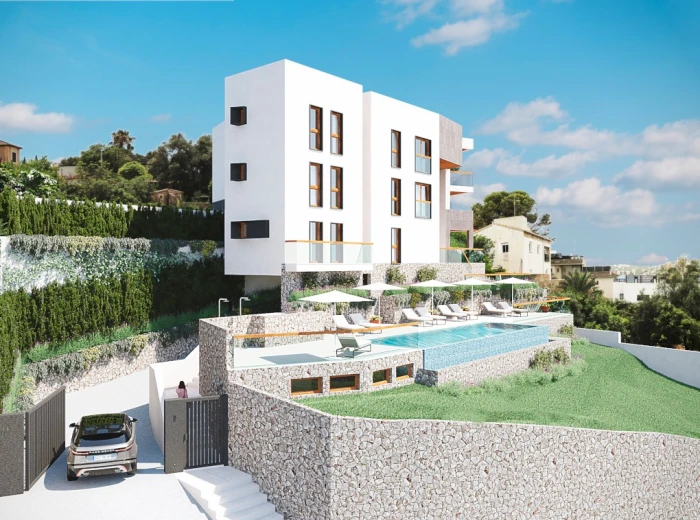 Can Estadé: Urban new build apartment with beach vibes-11
