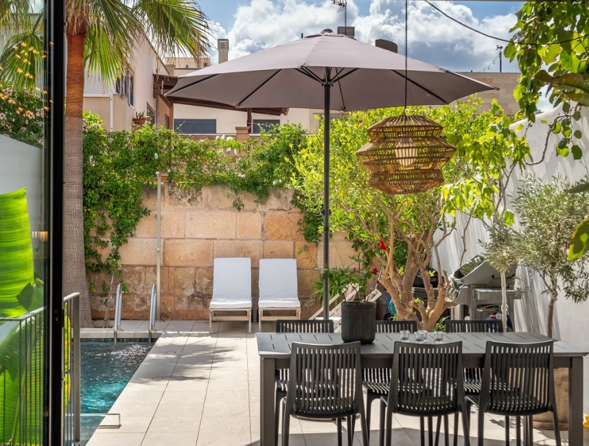 Maison rénovée avec jardin, piscine, terrasse sur le toit et parking à Palma de Mallorca - Molinar-14
