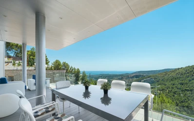 Modern villa med havsutsikt i Son Vida, Palma de Mallorca