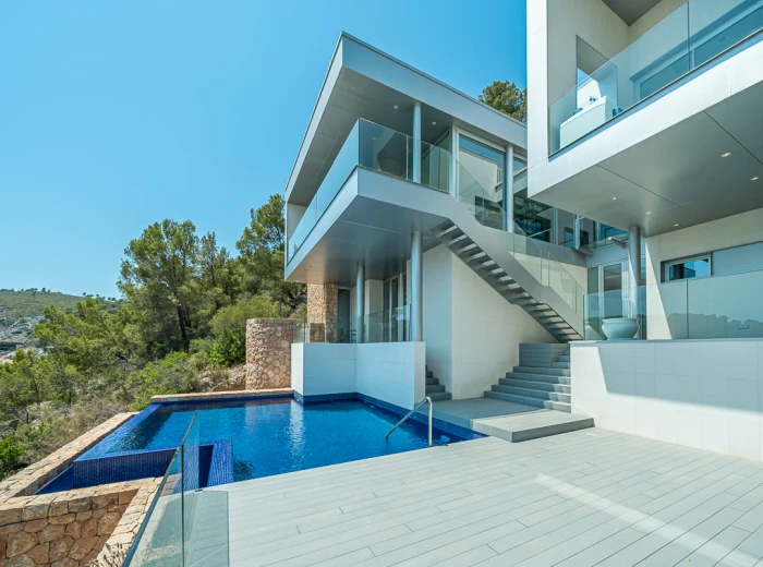 Moderna villa con vistas al mar en Son Vida-3