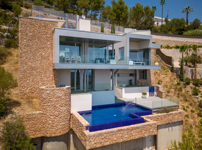 Moderna villa con vistas al mar en Son Vida-25