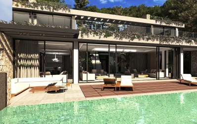 Villa design avec vue sur la mer à Canyamel