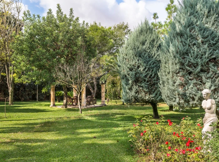 Lanthus med enastående trädgård och pool i utkanten av Sencelles-20