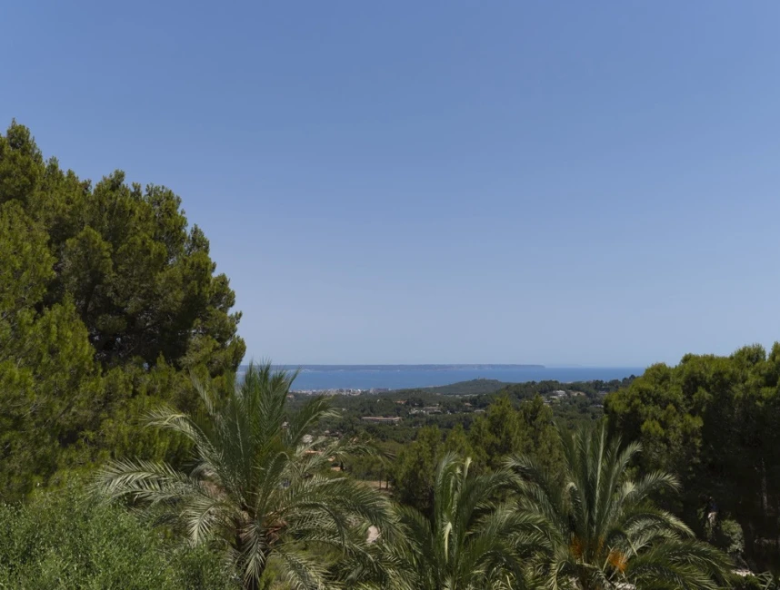 Villa in mediterrane stijl met zeezicht in de heuvels van Son Vida-8