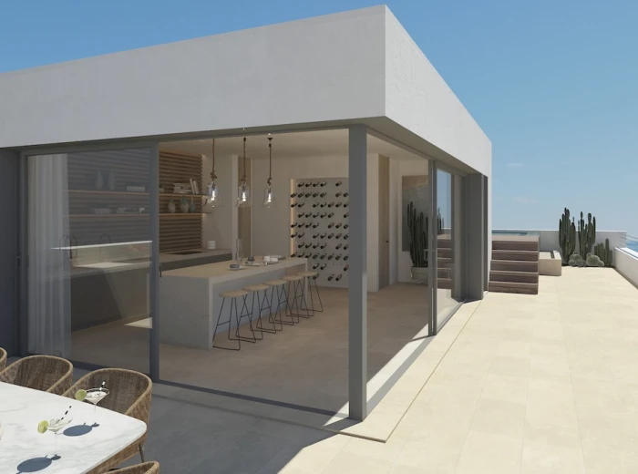 Moderne Neubauvilla in erster Meereslinie in Porto Cristo-2