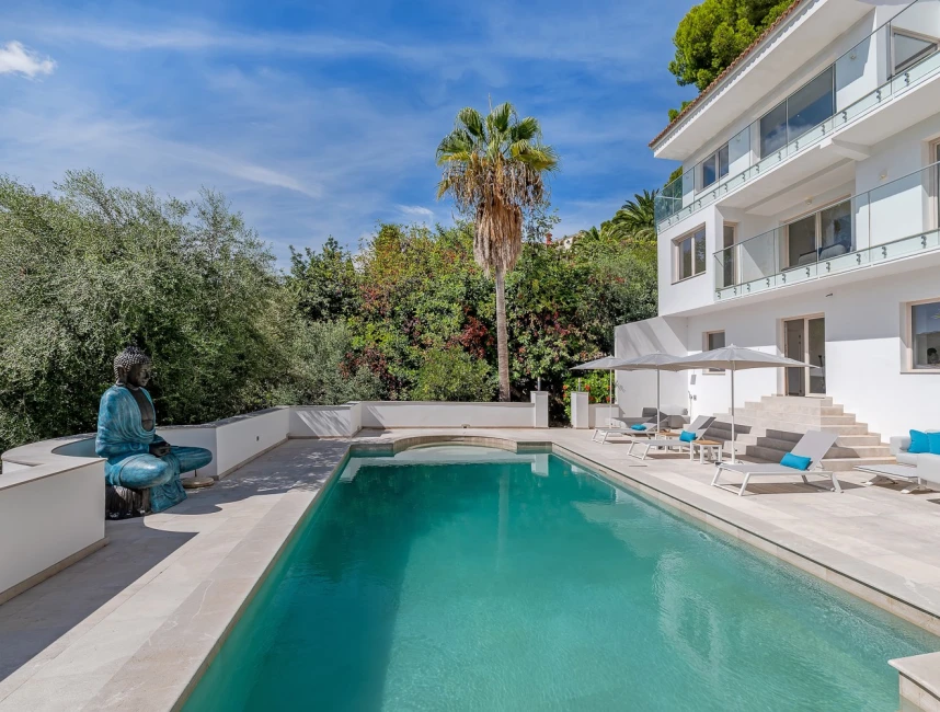 Moderne mediterrane villa met geweldig uitzicht in Son Vida-21
