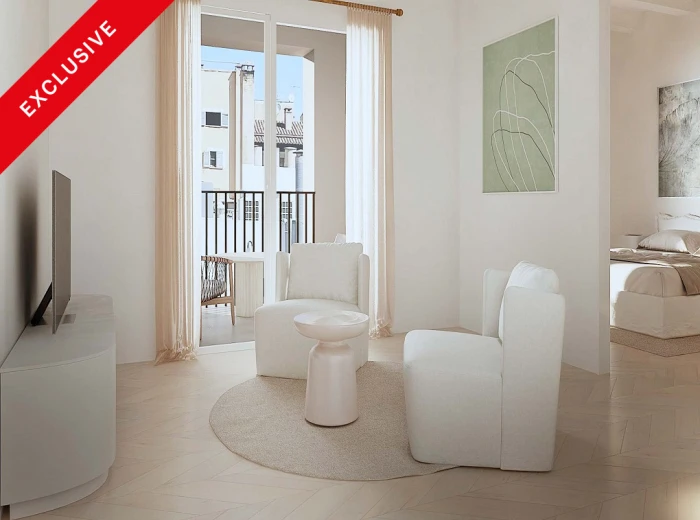 Newly built flat with parking & elevator in the Old Town - Palma-1