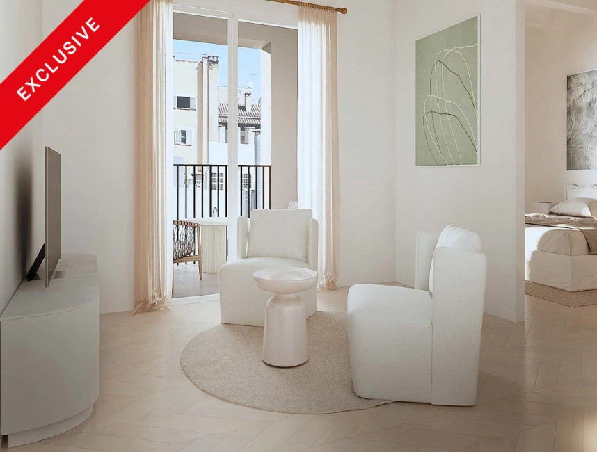 Newly built flat with parking & elevator in the Old Town - Palma-1
