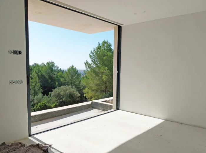 Retro-moderne villa met uitzicht in Sa Coma-8