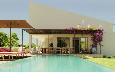 Ny utveckling: Modernt lanthus med pool i San Juan