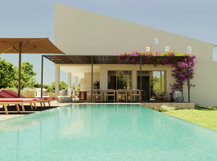 New development: Modern country house with pool in San Juan-1