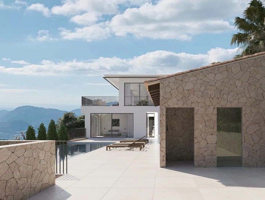 Villa di nuova costruzione con vista panoramica a Galilea-3