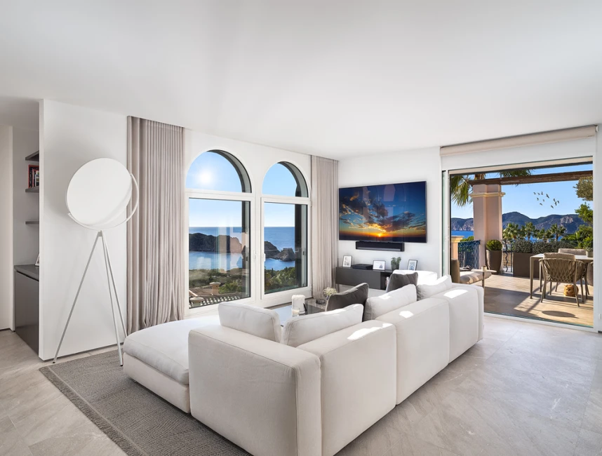 Penthouse premium z zapierającym dech w piersiach widokiem na morze w Nova Santa Ponsa-2