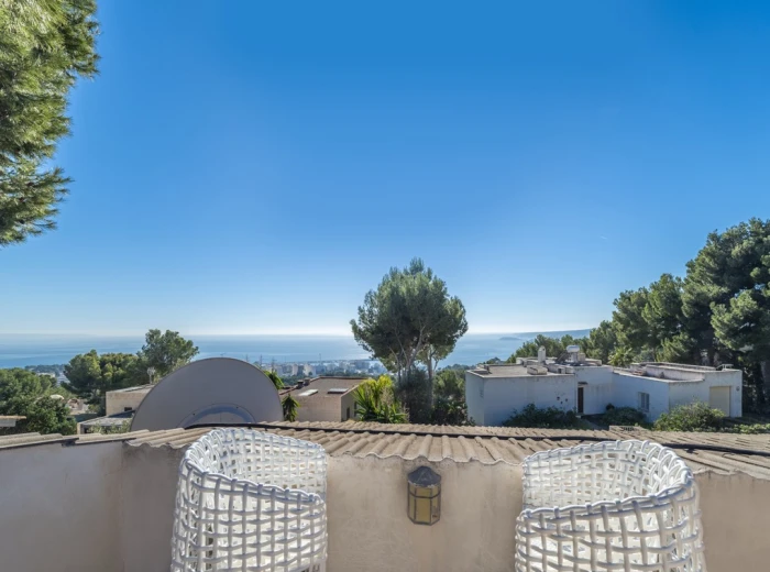 Double plot with sea view villa in Costa d'en Blanes-1