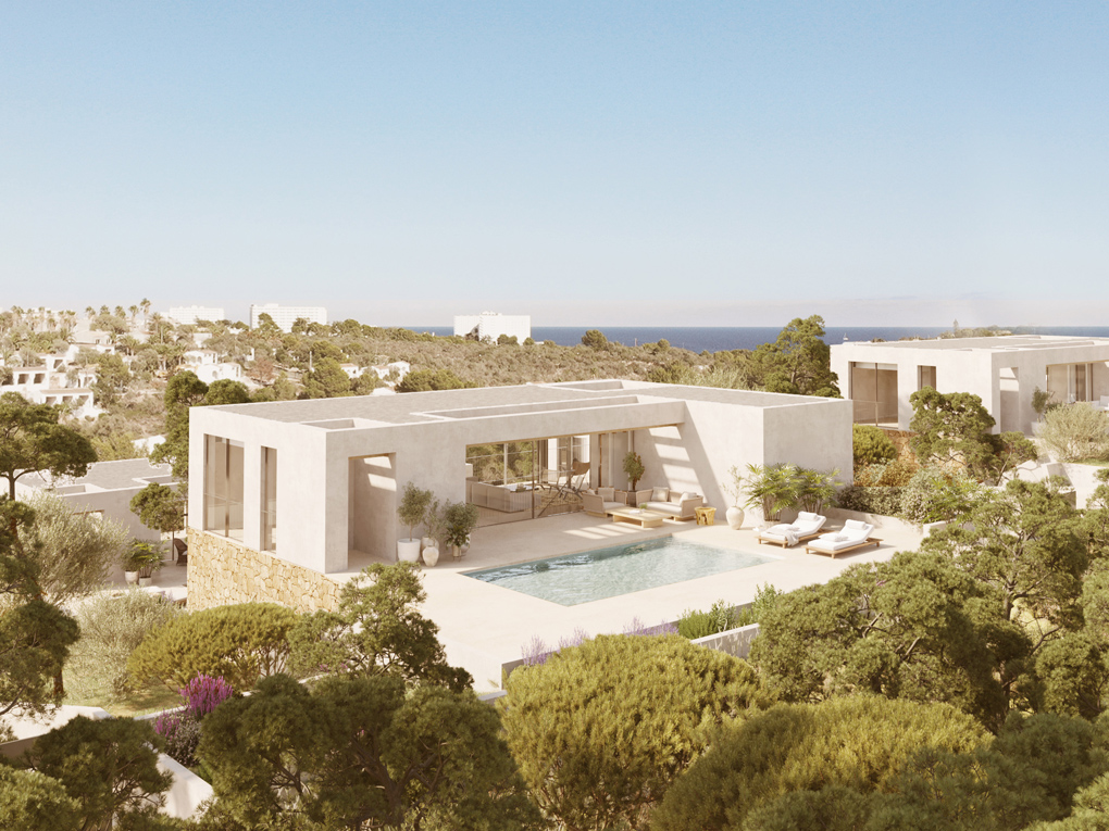 Contemporary villas near the beach