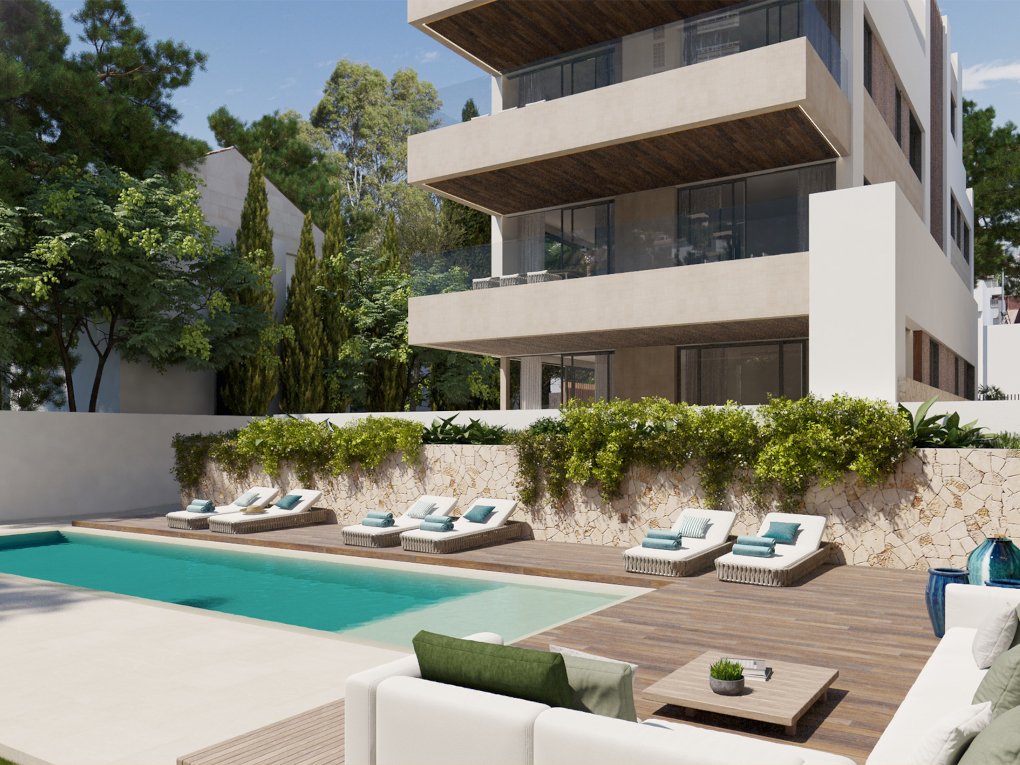 Moderni appartamenti di nuova costruzione in una posizione tranquilla ma centrale di Palma