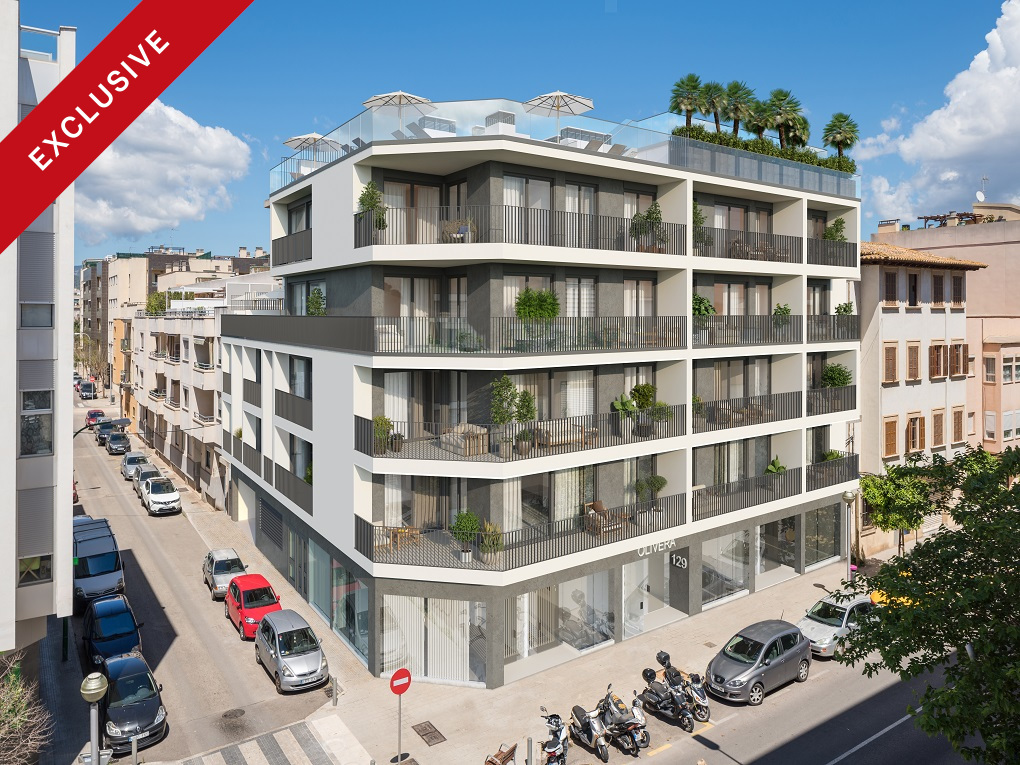 Nybyggda lägenheter av hög kvalitet i centrum av Palma de Mallorca