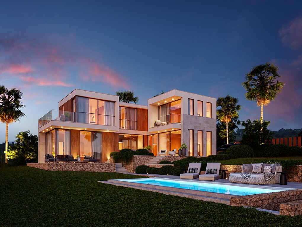 Luxurious development in Son Gual overlooking the sea